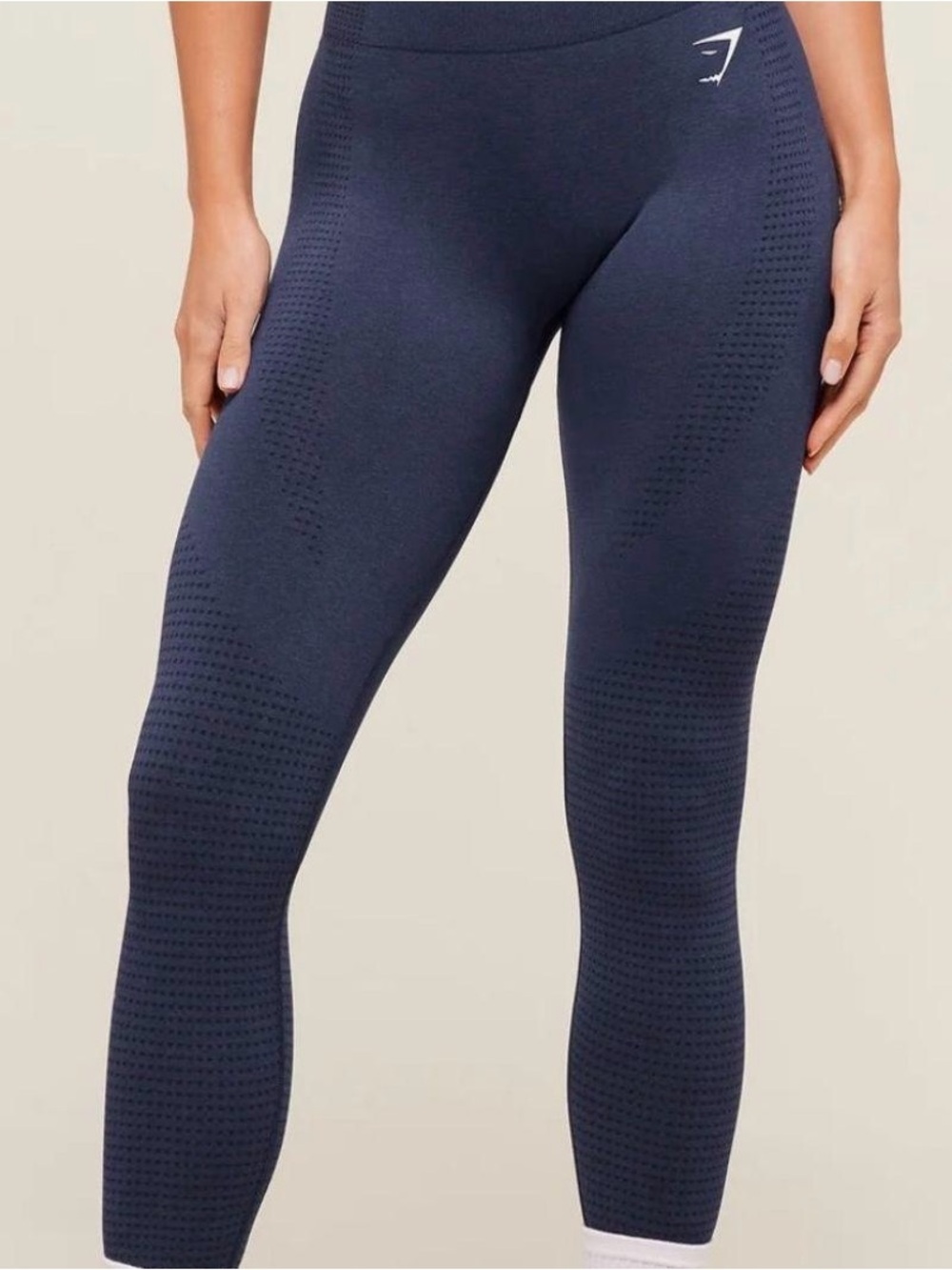Gymshark seamless leggings navy blue small compression